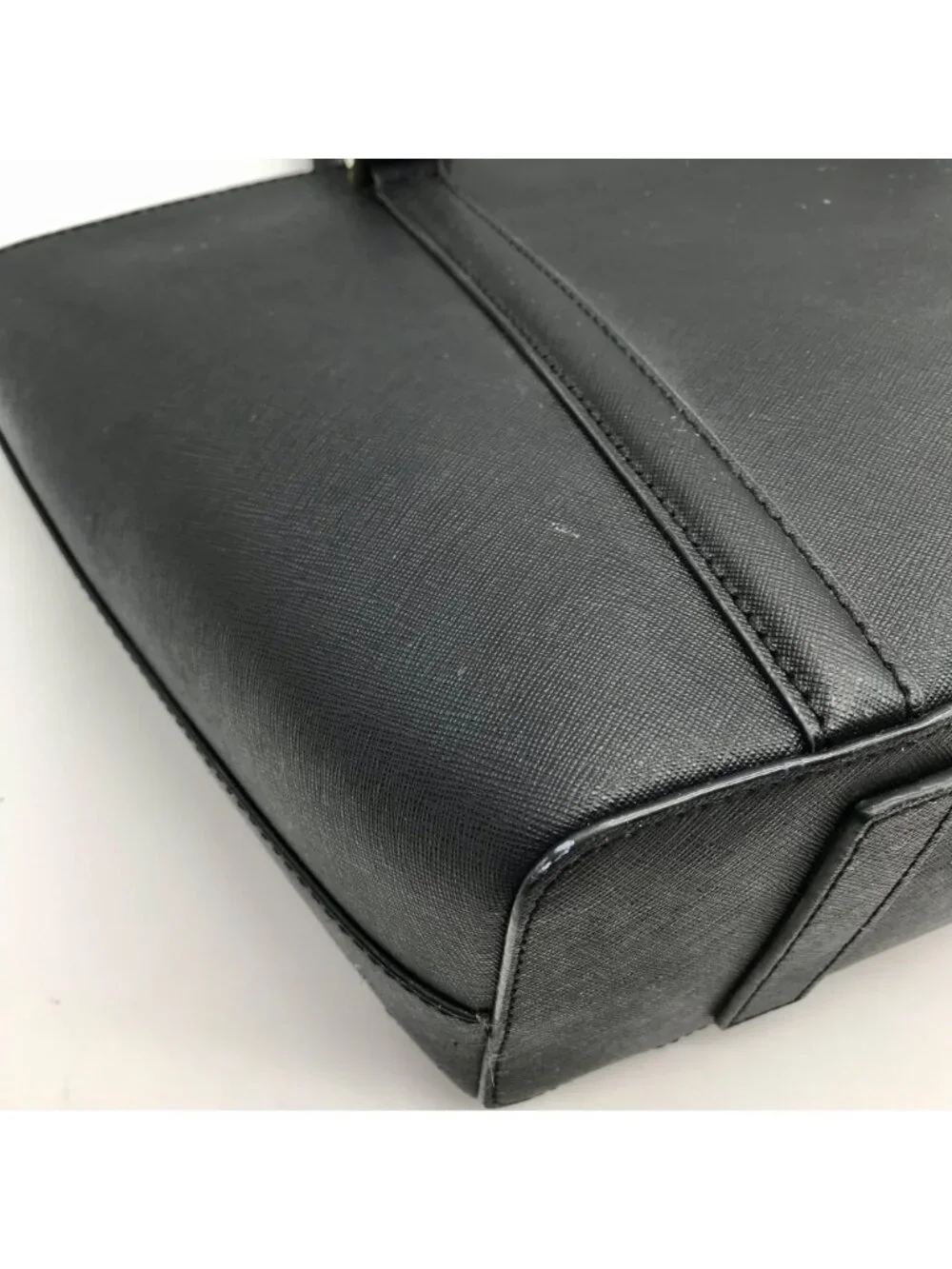 Kate Spade Black Saffiano Leather Cara Shoulder Bag